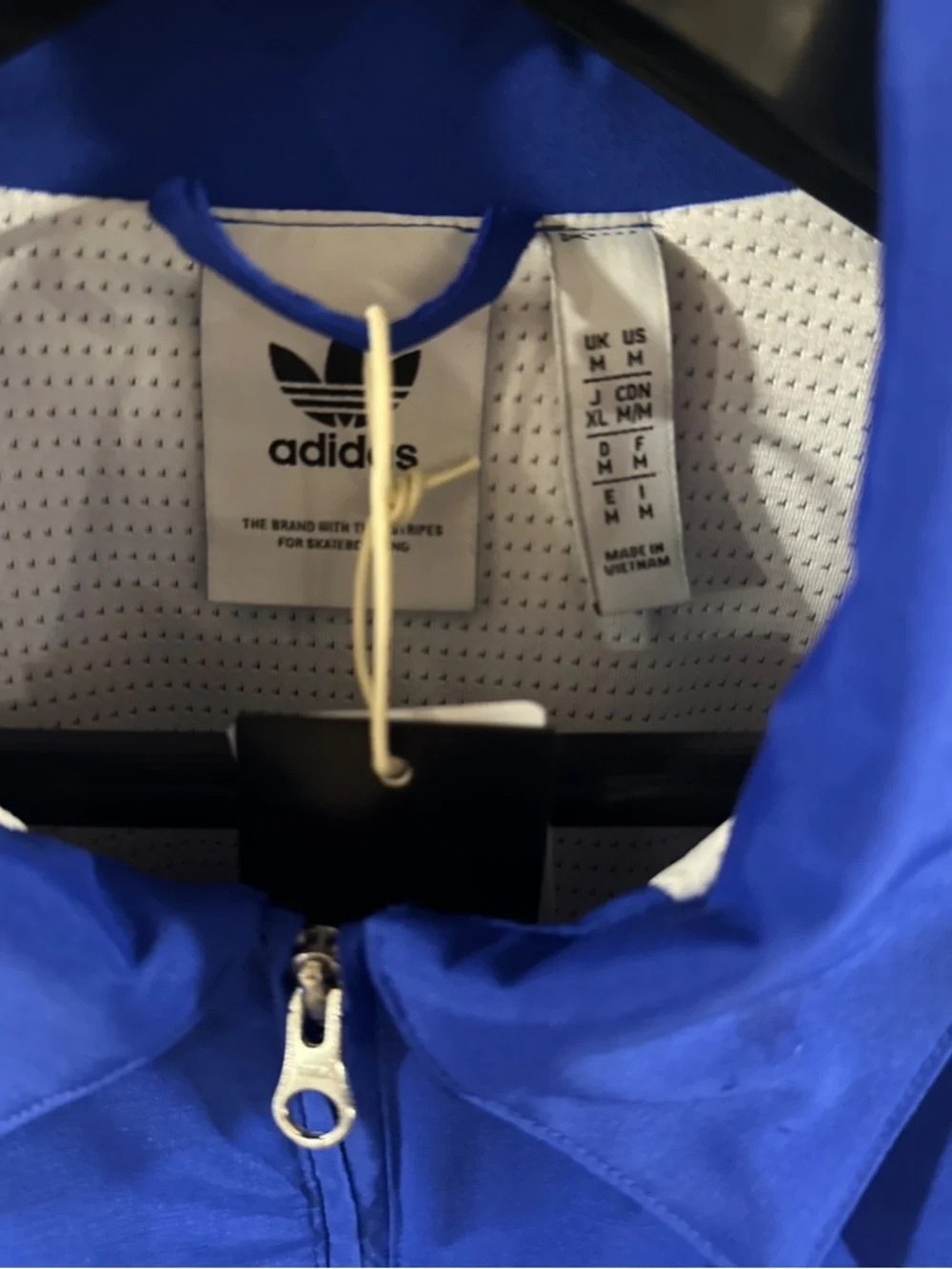 adidas x Mark Gonzales Blue Full-Zip Shmoofoil Jacket Size Men’s Medium (NWT)